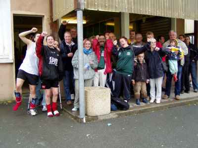 Les supporters ont fait le déplacement....